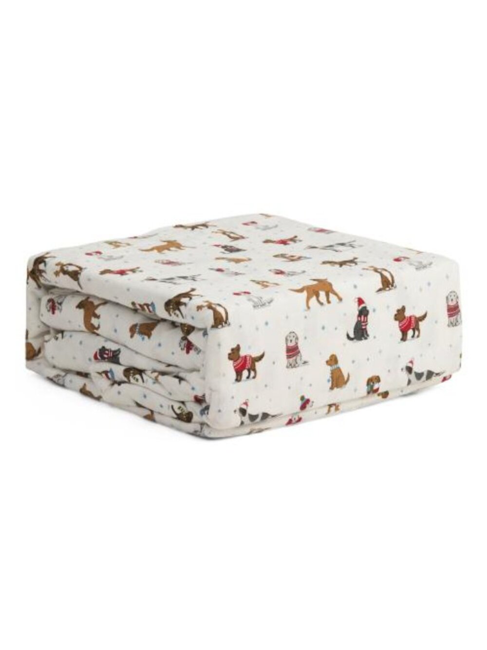 EDDIE BAUER Holiday Dogs Flannel Sheet Set - Picture 2 of 5